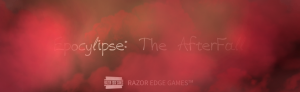 Razor Edge Games Epocylipse The Afterfall home slider title screen red clouds