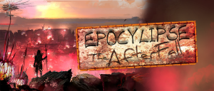Razor Edge Games Epocylipse The AfterFall title slide toxic overgrowth ruins sunset cliff