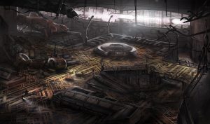 Razor Edge Games Epocylipse The AfterFall concept art retail store after the fall